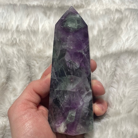 😍❤️ Beautiful  Rainbow Fluorite tower - Picture 5 of 9